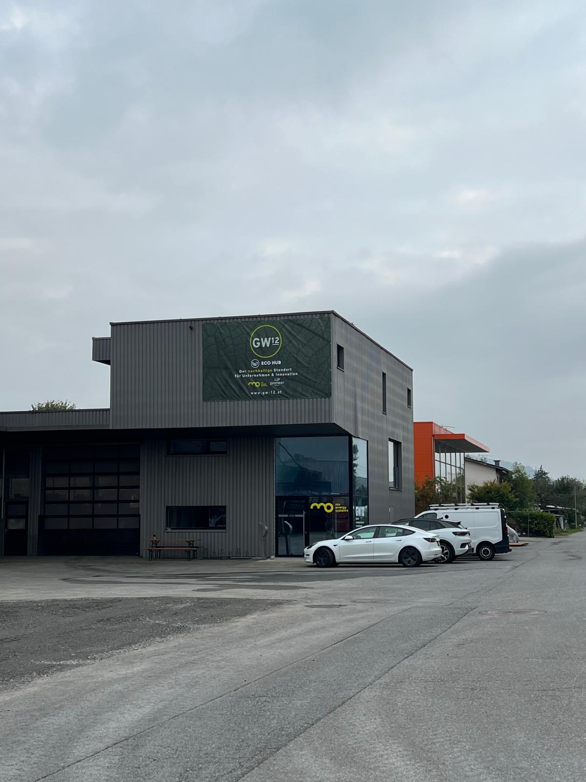 Gebäude auf dem Feigle Textilquartier-Areal in Hard, Vorarlberg