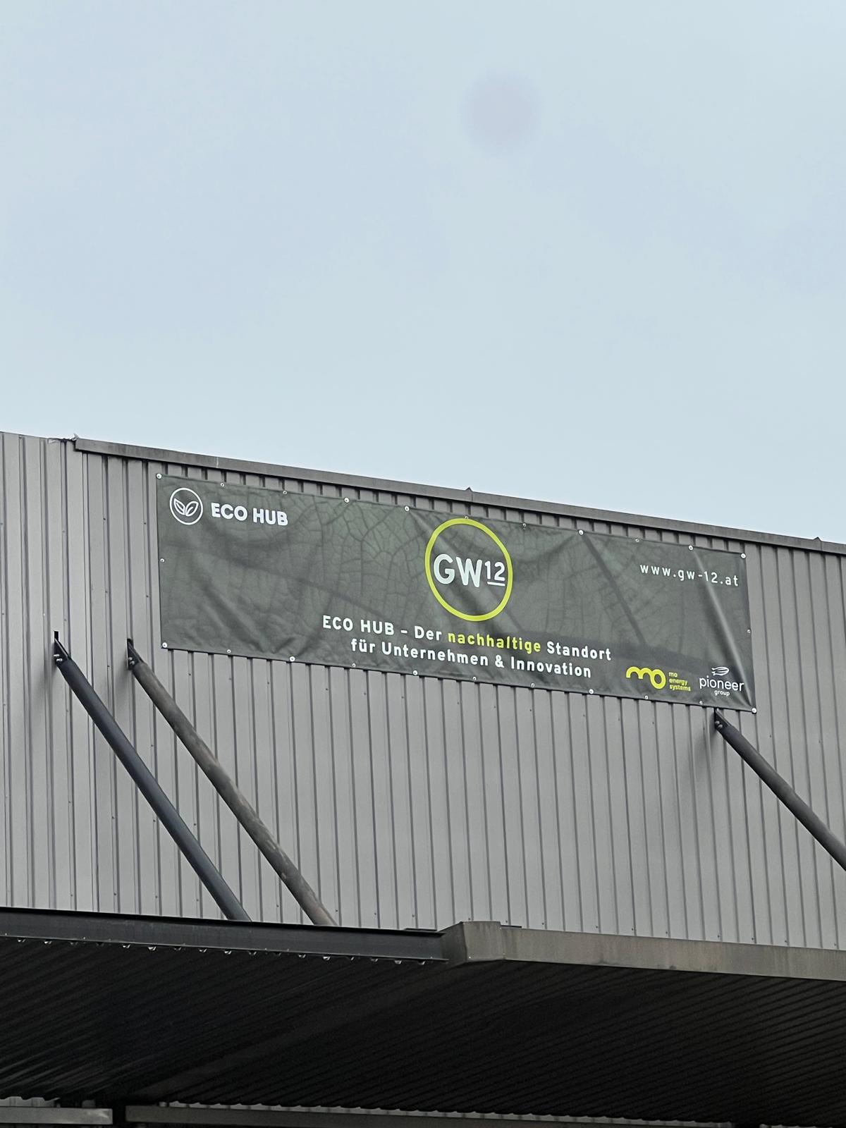 Außenansicht des Feigle Textilquartier-Areals am Sägekanal, Hard